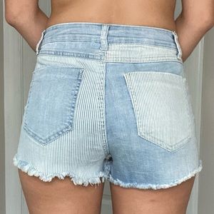 Rewash Denim High-waist Striped Shorts size 5
